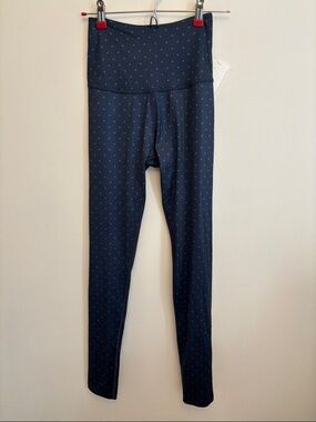 Beyond Yoga Leggings Blue Polka Dot Small New